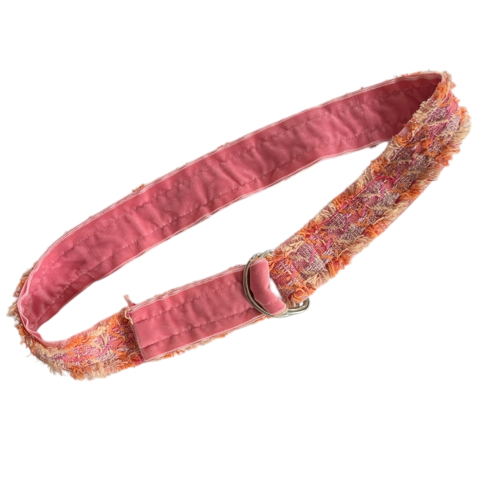 Loop de Loop Pink and Orange Tweed Belt - Picture 2 of 9